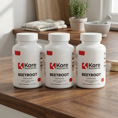 3 Bottles - Kore Nutrients Beetroot — 1,300mg of Pure Circulation Support in Every Serving*